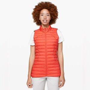 Lululemon Quilted Puffer Vest in Bright Coral